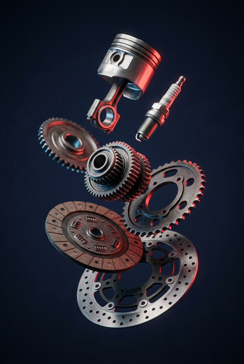 Precision two-wheeler spare parts